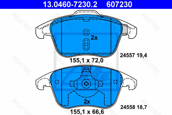 DP1960 EBC Ultimax Front Brake Pads fit Grand C4 Picasso C4 C4 Picasso DS4 DS5 5