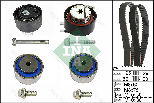 Timing Belt Pulley Set Kit Land Rover:DISCOVERY III 3,IV 4,RANGE ROVER ...