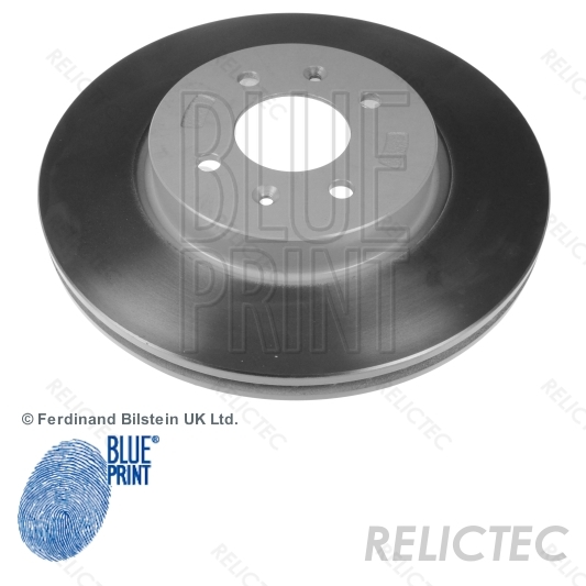 Blue Print ADG043201 Brake Disc Set No front 2 Brake Disc of Holes 4 internally ventilated