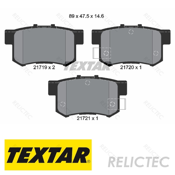 Rear Delphi Brake Pads Full Axle Braking Set Fits BMW