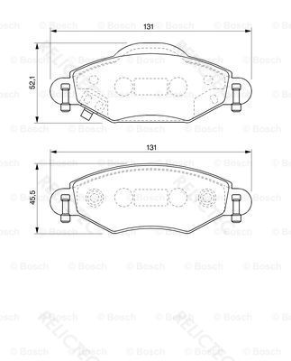BP929 Disc Brake Front Axle Break Pad Set Replace 04465 0D040 Bosch 0986424788