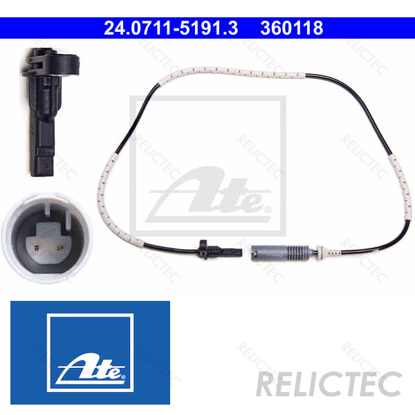 Fits BMW 3 Series E90 320i Genuine Lemark Rear ABS Wheel Speed Brake Sensor