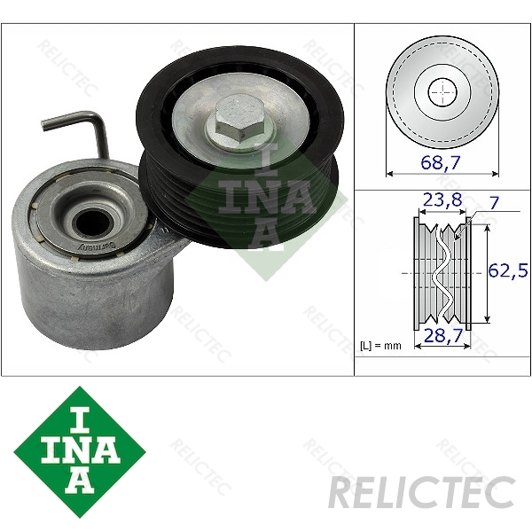 pulley tensioner bar