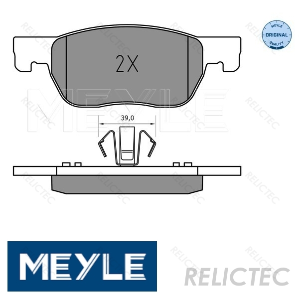 EBC GreenStuff Front Brake Pads for Opel Astra Mk7 K 1.6 Turbo 200 2015 DP22267