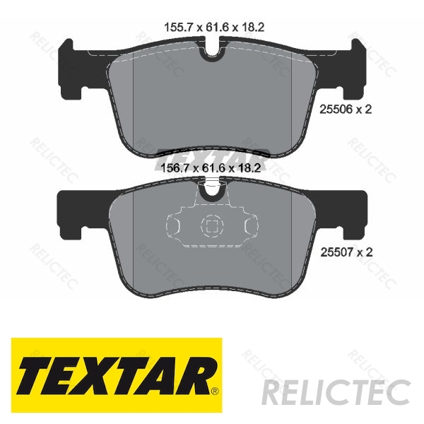 Fits BMW 3 Series F30 320d Genuine OE Textar Front Disc Brake Pads Set